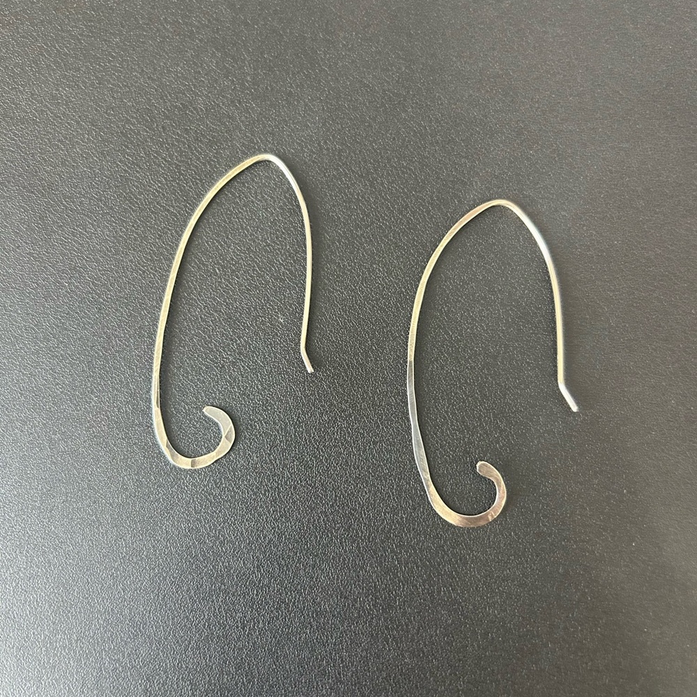 Silver earrings. Bought in Asheville NC at Elementality.